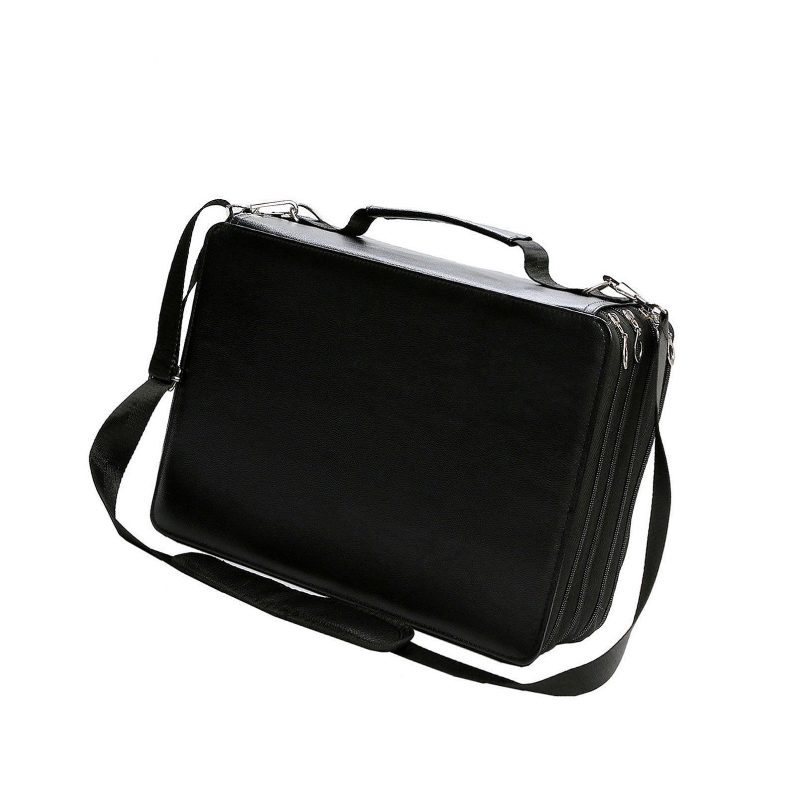 Permanent Paint Marker Sketch Markers Storage Bag 224 Slots Large Capacity Marker Case with Shoulder Strap, Multilayer