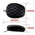 thumbnail image 5 of ALLTIMES Motorcycle Seat Cushion, for Harley XL883 XL1200 48 2014-2016, Black Leather, 5 of 7