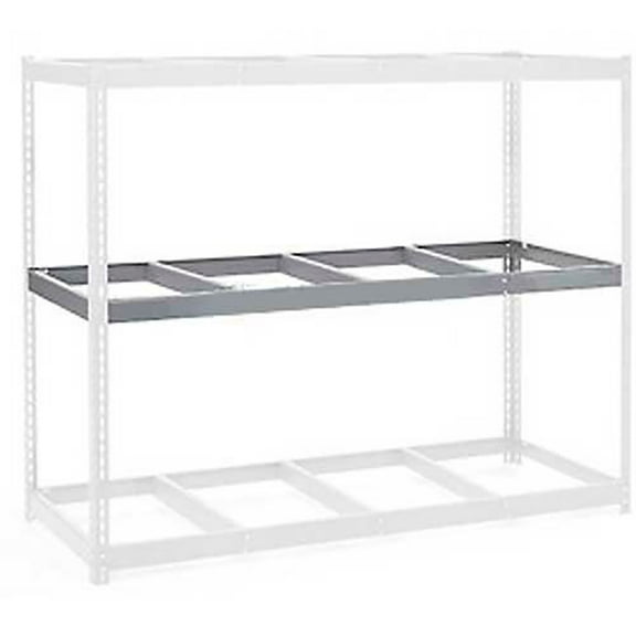Global Industrial USBD1572N Double Rivet Additional Shelf - No Deck, Gray - 72 x 15 in.