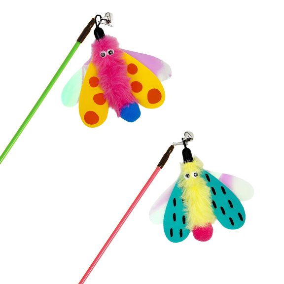 BESTSKY 2Pcs Interactive Cat Toy,Engaging Interactive Design Kitten Toys,Fun Play Cats Interactive Cat Toys,Style1