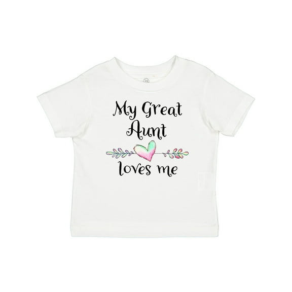 Inktastic My Great Aunt Loves Me Heart Boys or Girls Baby T-Shirt