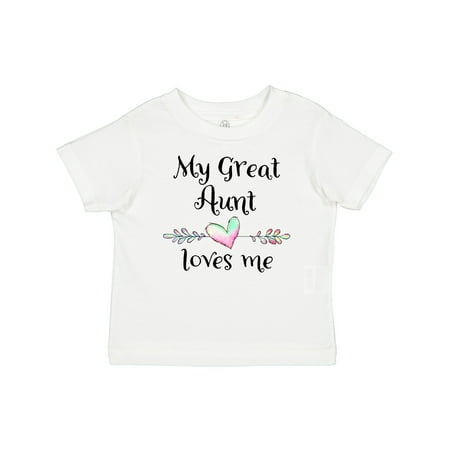 

Inktastic My Great Aunt Loves Me- Heart Gift Baby Boy or Baby Girl T-Shirt