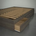thumbnail image 3 of Atlin Designs Modern Wood 3-Drawer Full Size Storage Platform Bed in Bark Gray, 3 of 8