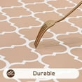 thumbnail image 6 of Table Cloth Rectangle Table, Khaki Waterproof Outdoor Tablecloth, Morocco Washable Tablecloths for 6 Foot Rectangle Tables for Kitchen Dining Tabletop 60" x 84", 6 of 6