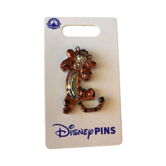 Disney Parks 2024 Tigger Sculpted Metallic 3D Pin New with Card