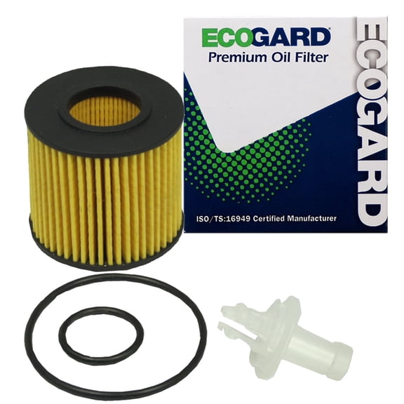 ECOGARD X6160 Premium Cartridge Engine Oil Filter for Conventional Oil Fits Scion iQ 1.3L 2012-2015