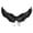 Black, variant on Gupgi Adult Angel Wings, Halloween Cosplay Feather Wings Deluxe Feather Wings with Elastic Straps