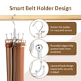 thumbnail image 4 of Z ZEDODIER 2 Pack Metal Belt Organizer for Closet, Rotating Hanger Holds up to 48 Belts, Silver, 4 of 6