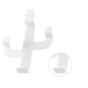 thumbnail image 2 of Ganchos autoadhesivos Billuyoard en forma de cactus almacenamiento y organización del hogar blanco, 2 of 6