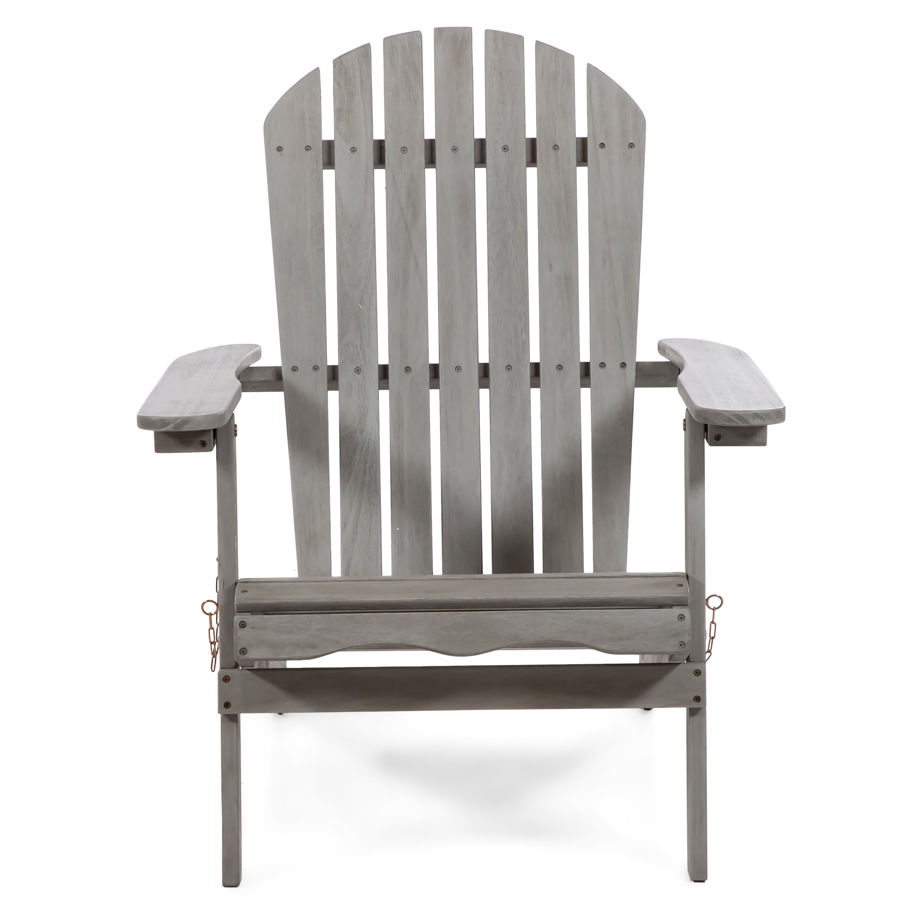 Furniture of America Taylor Wood Foldable Patio Adirondack Chair, Gray