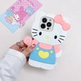 thumbnail image 4 of Kawaii Sanrio Hello Kitty Kuromi Melody Funda Para Teléfono Samsung Galaxy S23 S22 S21 S20 Plus Ultra S21FE S20FE Niña Silicona soft shell, 4 of 4