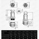 thumbnail image 4 of CLDIY GX16 Panel de 8 pines Montaje de metal Circular Metal Aviación Conector Adaptador Enchufe Macho Hembra Conector (5 piezas) esquí esquí Gafas de esquí, 4 of 5