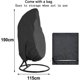 thumbnail image 5 of RO Fundas para sillas colgantes Fundas para sillas de columpio de huevo de mimbre grandes Fundas impermeables para sillas de columpio de huevo colgantes Oxford Protector de muebles para exteriores Ad Electrónica, 5 of 5