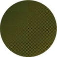 thumbnail image 1 of Ahgly Company Machine Washable Indoor Round Transitional Olive Green Area Rugs, 4' Round, 1 of 7