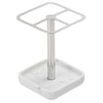 thumbnail image 1 of WORGEOUS Soporte de cepillo de dientes de baño Cepillo de maquillaje Soporte de acero inoxidable Base de resina Rack de almacenamiento de pasta de dientes, 1 of 7