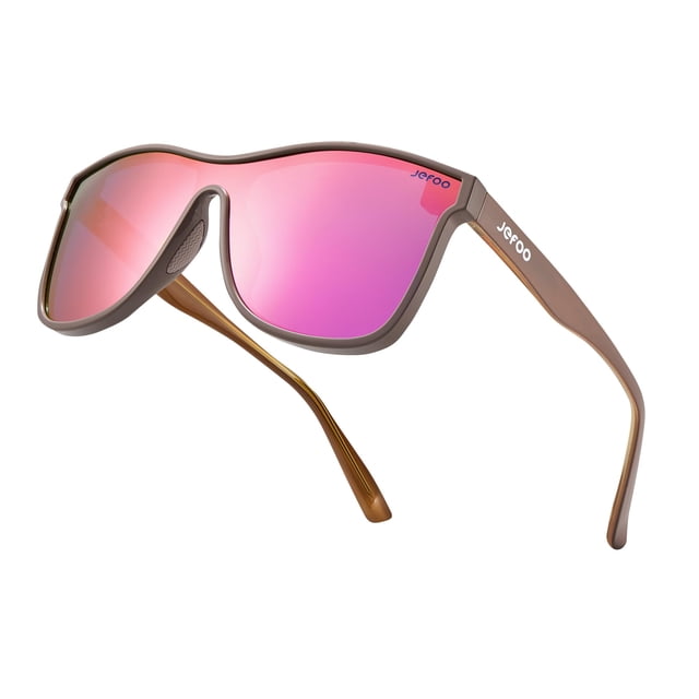 Gafas de Sol Polarizadas Espejadas Jefoo con Protección UV400 y Montura TR90