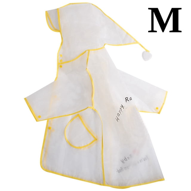 Bangcool Imperméable pour Enfants Mignon Canard Transparent Imperméable Poncho de Pluie pour Enfants