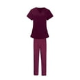 thumbnail image 2 of Uniforme de enfermera para mujer, pantalones de manga corta transpirables para SPA Beauty XXL jinwen uniforme de enfermera, 2 of 8