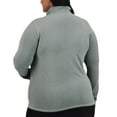 thumbnail image 6 of Soybu Women's Quarter Zip Long Sleeve Athletic Top with Mock Neck | Green, Medium, 6 of 7