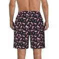 thumbnail image 3 of Kdxio Breast Cancer Awareness (2) Pattern Mens Casual Shorts - Drawstring Summer Beach Sports Shorts for Men, 3 of 9