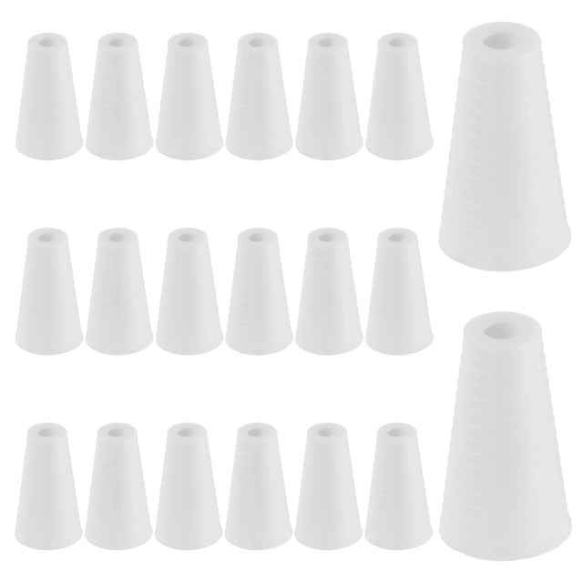 Unique Bargains Plastic Window Blind Cord Knobs Drops Pull End, 20Pcs, White