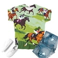 thumbnail image 3 of Drses Horse Lover T-Shirt Women Western Horse Gifts for Girls Western Funny Cute Animal Graphic Tees Short Sleeve Tops, 3 of 4