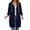 Navy Sweatshirts-Jsaierl, variant on Zip Up Tunic Hoodies for Women Casual Solid Color Hooded Sweatshirt Oversized Fashion Pullover Cotton Jogging Long Sleeve Long Jackets