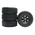 thumbnail image 3 of 4 Pcs 1/24 Pneus de Roue en Caoutchouc Pièce 1:24 pour Modèle Axial SCX24 Buggy Accessoires DIY Noir, 3 of 9
