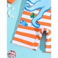 thumbnail image 5 of Emy Dola Baby Boys one Piece Swimsuit Zipper Rash Guard Kids Long Sleeve Bathing Suits UPF 50+ Sun Protection Swimwear 0-3 Years, 5 of 6