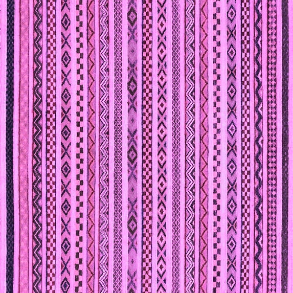 Ahgly Company Indoor Square Abstract Purple Modern Area Rugs, 4' Square