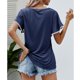 thumbnail image 4 of Camisa de encaje con mangas de pétalos, blusa de cuello redondo con mangas de pétalos y ribete de encaje, blusa de color liso con mangas de pétalos True Excellence, 4 of 6