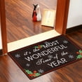 thumbnail image 2 of Merry Christmas Door Mat Indoor Welcome Mats for Front Door Entryway Non Slip Christmas Doormat with Snowflake Barries Pattern, 2 of 6