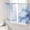 Blue, variant on Sheer Curtains 84 Inches Long 2 Panels Set for Living Room, Blue Marble Semi Sheer Curtains for Windows, Gradual Modern Abstract Art Voile Window Treatments Rod Pocket Curtain