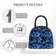 thumbnail image 4 of Salouo Blue Lightning for Insulated Lunch Bag for Women/Men - Leakproof Cooler Tote Bag Organizer - Reusable Lunch Box for Office Picnic Hiking Beach-One Size, 4 of 6