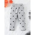 thumbnail image 3 of Baby Girl Heart Print Contrast Lettuce Binding Tee & Pants, 3 of 5