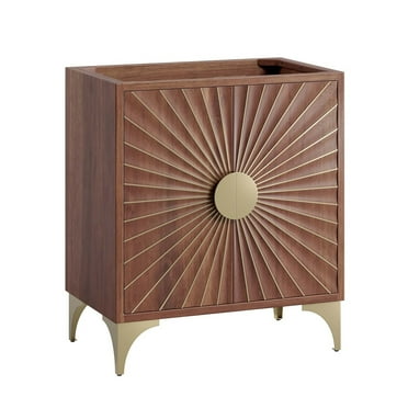 Modway Daylight 30" Bathroom Vanity Cabinet in Walnut