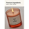 thumbnail image 3 of Vela con aroma a sal y piedra, azafrán y cedro, 250 ml, 50 h, quemada, 3 of 7
