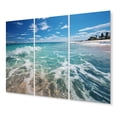 thumbnail image 2 of Designart "Sandy Paradise on the Beach III" Nautical & Beach Metal Wall Art Set, 2 of 5