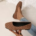 thumbnail image 4 of Lenago Fashion Ballet Shoes for Women Comfortable Faux Suede Ballet Flat Cute Pointed Toe Dress shoes Daily Casual Essentials Beach Vacation Brown US6, 4 of 9