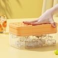 thumbnail image 2 of Ice Cube Tray with Lid&Bin, Ice Cube Mold with 28 Cubes, Stackable Ice Trays for Freezer with Easy-Release Silicone Bottom, for Drinks, Coffee, Cocktail, 2 of 8