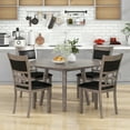 thumbnail image 2 of Costway Upholstered Dining Chair Set of 4 Armless Chair with Padded Backrest & Seat, 2 of 8