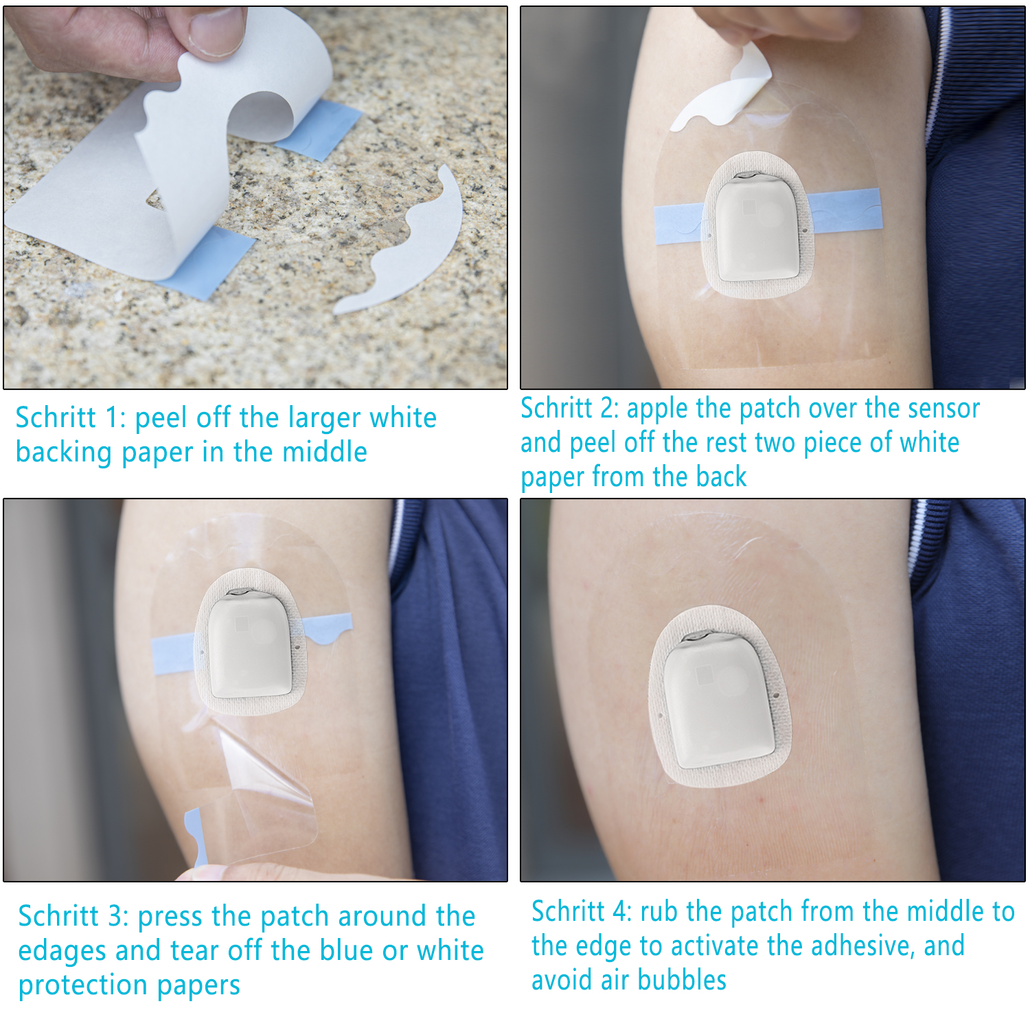 HECHUAN Cerotti Adesivi Trasparenti Per Omnipod – Impermeabili, Confezione Da 36 Pezzi, Fissaggio Forte Fino A 10 Giorni Per Docce E Nuoto