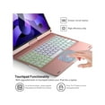 thumbnail image 4 of Touch Keyboard Case for iPad Air 11 inch (M2) 2024 & iPad Pro 11 4th/3rd/2nd/1st Gen & iPad Air 5th & 4th Gen 10.9 inch, Multi-Touch Trackpad & Backlight & 360°Rotatable,Thin & Light, 4 of 7