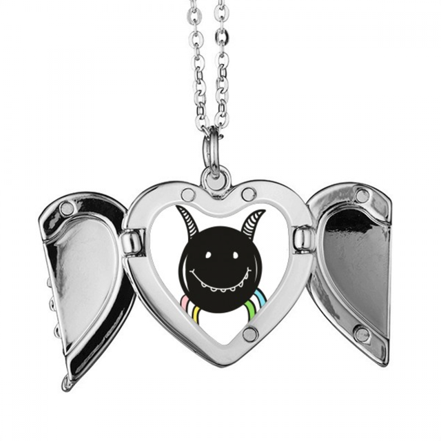 Universo y sonrisa monstruo alienígena Alas de ángel collar colgante regalo de moda Unbranded M