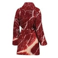 thumbnail image 2 of Red Meat Women Bathrobe One Size Univeral Fits, Food Lover Fashion Lightweight Plush Fleece Long Robe For Women, 2 of 3