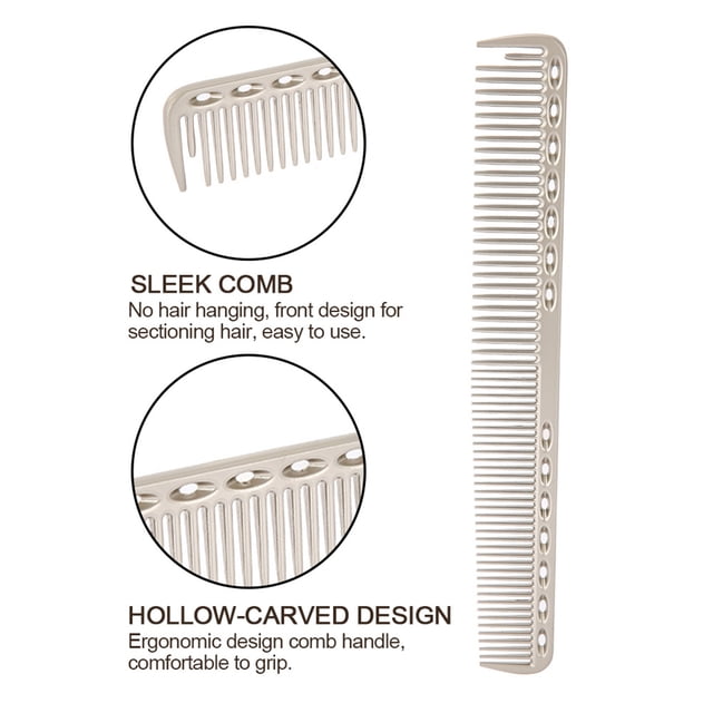 Professional Hair Comb, Anti- Static Hairdressing Comb, Space Aluminum Stainless Steel Beauty Comb