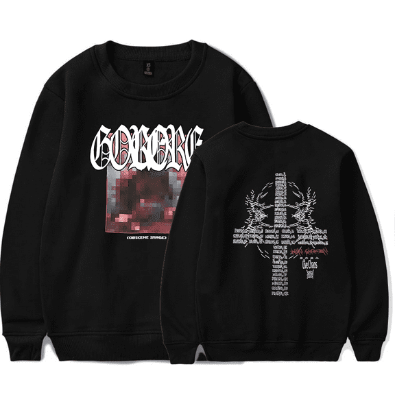 Ken Carson Merch Sweatshirt AGC A Great Chaos Long Sleeve Sweatshirts LiveChaos Tour For Fans Women Mens Rapper Streetwear