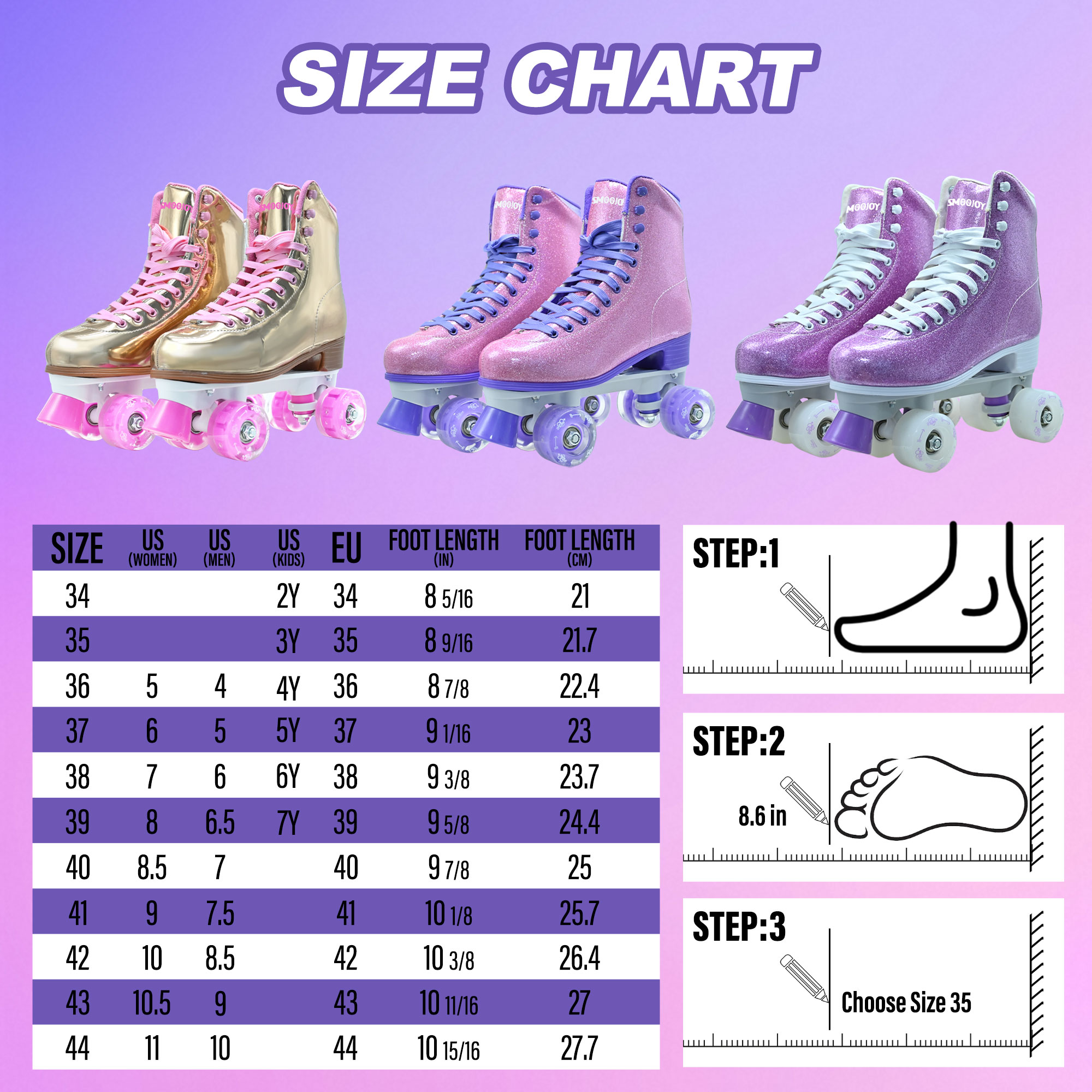 JZY High-Top Quad Roller Skates for Women & Teens,Light-Up Wheels & PU Leather Design for Indoor & Outdoor Use
