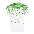 thumbnail image 4 of Camisetas de Manga Larga para Hombres Casual Impreso Girar Abajo Cuello Cremallera Camiseta, Cuatro Estaciones Blusa de Moda para el Hogar Y Diario, 4 of 5