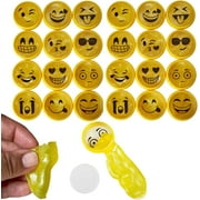 Kicko Emoticon Noise Putty Toys for Kids - 24 Pack Smiling Slimes - Ideal for Sensory
